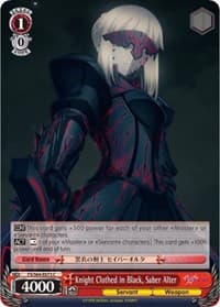 Knight Clothed in Black, Saber Alter - Fate/stay night [Heaven's Feel] - Weiss Schwarz card