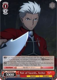 Pair of Swords, Archer - Fate/stay night [Heaven's Feel] - Weiss Schwarz card