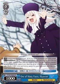 One of Many Faces, Illyasviel (SR) - Fate/stay night [Heaven's Feel] - Weiss Schwarz card