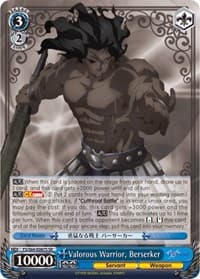 Valorous Warrior, Berserker (SR) - Fate/stay night [Heaven's Feel] - Weiss Schwarz card