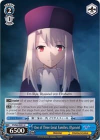 One of Three Great Families, Illyasviel - Fate/stay night [Heaven's Feel] - Weiss Schwarz card