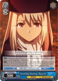 Unsettling Warning, Illyasviel - Fate/stay night [Heaven's Feel] - Weiss Schwarz card