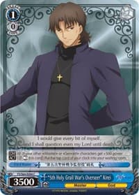 "5th Holy Grail War's Overseer" Kirei - Fate/stay night [Heaven's Feel] - Weiss Schwarz card