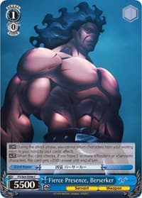 Fierce Presence, Berserker - Fate/stay night [Heaven's Feel] - Weiss Schwarz card