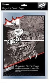 Magazine Bags - 8-3/4" x 11" (100-Pack) - Ultra Pro Comic and Magazine Bags and Boards - Collectible Storage card