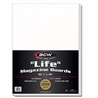 Comic Backing Boards - 'Life' Magazine (100-Pack) - Ultimate Guard Comic Book Boards - Collectible Storage card