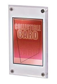 1/4" Frosted Screwdown Holder with Diamond Corners - Ultra Pro Toploaders - Collectible Storage card