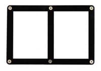 2-Card Black Frame Screwdown Holder - Ultra Pro Toploaders - Collectible Storage card
