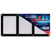 3-Card Black Frame Screwdown Holder - Ultra Pro Toploaders - Collectible Storage card