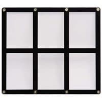 6-Card Black Frame Screwdown Holder - Ultra Pro Toploaders - Collectible Storage card