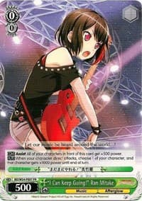 "I Can Keep Going!" Ran Mitake - BanG Dream! Girls Band Party! - Weiss Schwarz card