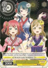 "Let's Sing Together!" Yoshiko & Hanamaru & Ruby - Love Live! Sunshine!! Extra Booster - Weiss Schwarz card