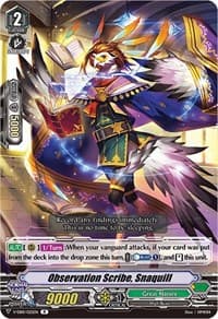 Observation Scribe, Snaquill - V-EB10: The Mysterious Fortune - Cardfight Vanguard card