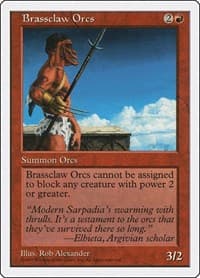 Brassclaw Orcs - Fifth Edition - Magic: The Gathering card