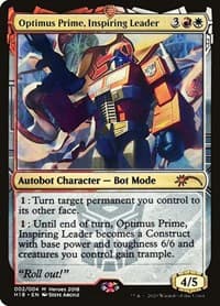 Optimus Prime, Inspiring Leader - Unique and Miscellaneous Promos - Magic: The Gathering card