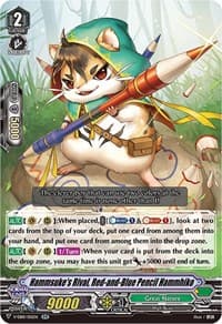 Hammsuke's Rival, Red-and-Blue Pencil Hammhiko - V-EB10: The Mysterious Fortune - Cardfight Vanguard card