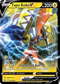 Tapu Koko V - SWSH01: Sword & Shield Base Set - Pokemon card
