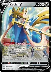 Zacian V - SWSH01: Sword & Shield Base Set - Pokemon card