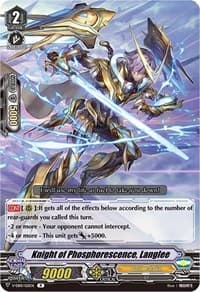 Knight of Phosphorescence, Langlee - V-EB10: The Mysterious Fortune - Cardfight Vanguard card