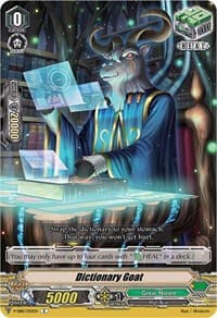 Dictionary Goat - V-EB10: The Mysterious Fortune - Cardfight Vanguard card