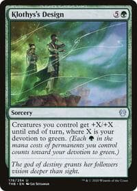 Klothys's Design - Theros Beyond Death - Magic: The Gathering card