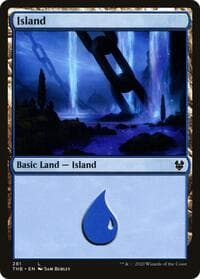 Island (281) - Theros Beyond Death - Magic: The Gathering card