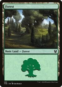 Forest (286) - Theros Beyond Death - Magic: The Gathering card