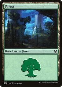 Forest (287) - Theros Beyond Death - Magic: The Gathering card