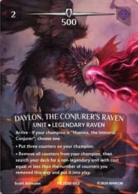 Daylon, the Conjurer's Raven (Full Art) - Argent Saga Promos - Argent Saga TCG card
