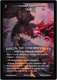 Daylon, the Conjurer's Raven (Serial Numbered) - Argent Saga Promos - Argent Saga TCG card