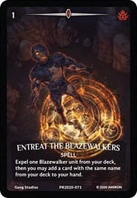Entreat the Blazewalkers (Full Art) - Argent Saga Promos - Argent Saga TCG card