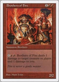 Brothers of Fire - Fifth Edition - Magic: The Gathering card
