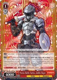 Precise Battle Tactics, Goblin Slayer - Goblin Slayer - Weiss Schwarz card