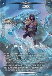 Ash, the Glacial Sorcerer (Serial Numbered) - Argent Saga Promos - Argent Saga TCG card