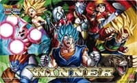 Dragon Ball Super: Cross Worlds Shop Tournament Winner Playmat - Saiyans - Bandai Playmats - Playmats card