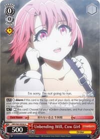 Unbending Will, Cow Girl - Goblin Slayer - Weiss Schwarz card