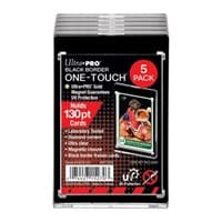 130PT UV Black Border One-Touch Magnetic closure (5-Pack) - Ultra Pro Toploaders - Collectible Storage card