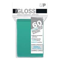 Small Deck Protectors - Aqua (60-Pack) - Ultra Pro Card Sleeves - Card Sleeves card