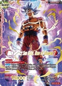 Son Goku // Ultra Instinct Son Goku, Hero of Universe 7 - Universal Onslaught - Dragon Ball Super: Masters card