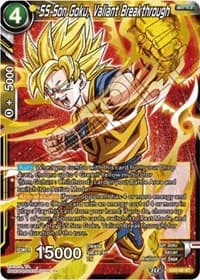 SS Son Goku, Valiant Breakthrough - Universal Onslaught - Dragon Ball Super: Masters card
