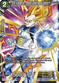 SS Vegeta, Begrudging Support - Universal Onslaught - Dragon Ball Super: Masters card