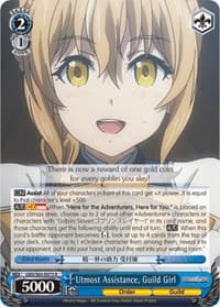 Utmost Assistance, Guild Girl - Goblin Slayer - Weiss Schwarz card