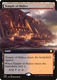 Temple of Malice (Extended Art) - Theros Beyond Death - Magic: The Gathering card