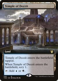 Temple of Deceit (Extended Art) - Theros Beyond Death - Magic: The Gathering card