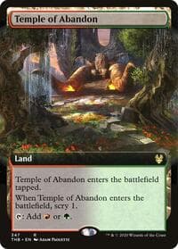 Temple of Abandon (Extended Art) - Theros Beyond Death - Magic: The Gathering card