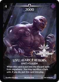 Liyu, Avarice Reborn (Full Art) (Argent Saga Championship - Stamped) - Argent Saga Promos - Argent Saga TCG card