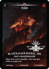 Blazewaker Rookie, Ark (Full Art) (Argent Saga Championship - Stamped) - Argent Saga Promos - Argent Saga TCG card