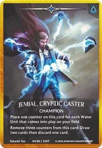 Jemial, Cryptic Caster (Regular Art Gold Metal Prize Card) - Argent Saga Promos - Argent Saga TCG card