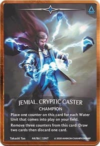 Jemial, Cryptic Caster (Regular Art Bronze Metal Prize Card) - Argent Saga Promos - Argent Saga TCG card