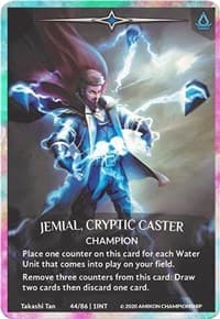 Jemial, Cryptic Caster (Regular Art Rainbow Metal Prize Card) - Argent Saga Promos - Argent Saga TCG card